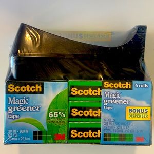 Scotch Magic Greener Tape with dispenser